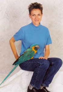 owner with macaw